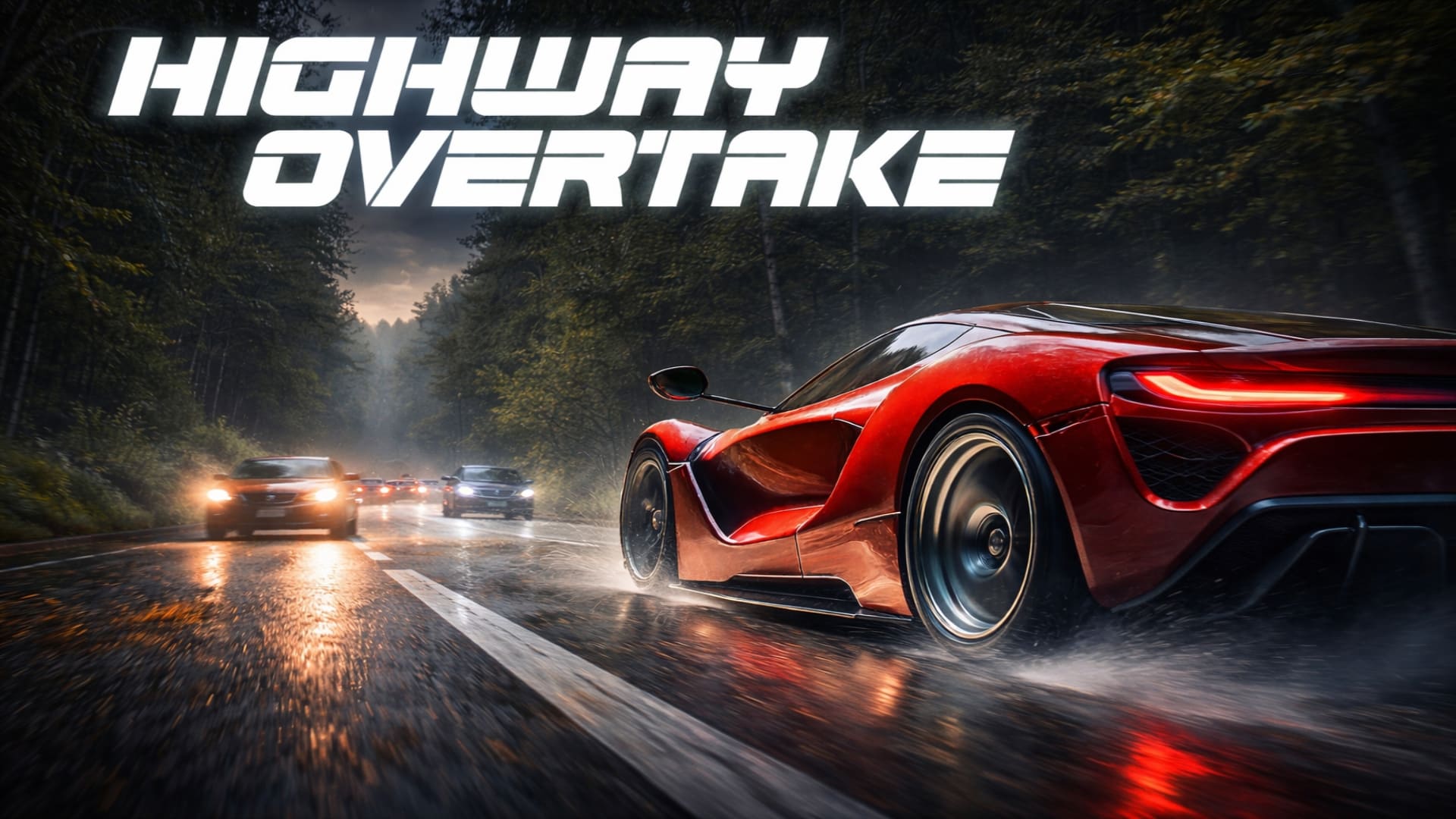 Highway Overtake - Car Racing Banner