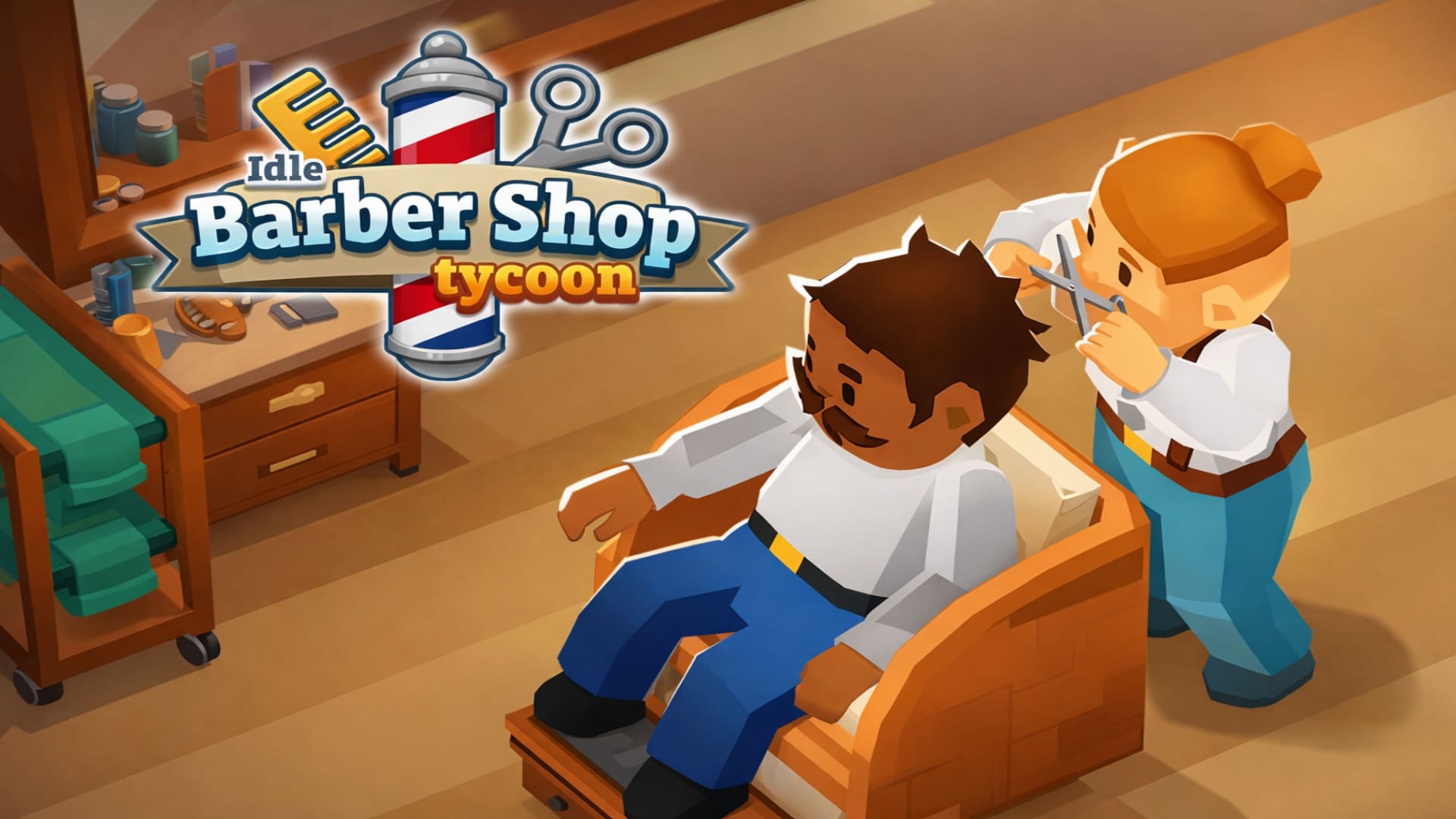 Idle Barber Shop Tycoon Banner