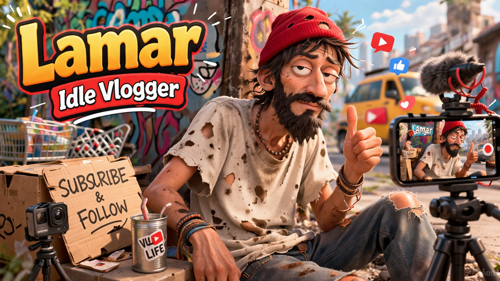 Lamar - Idle Vlogger Banner